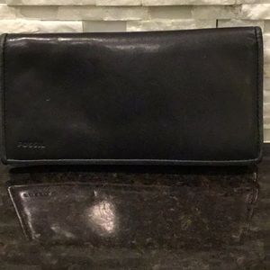 Fossil leather wallet